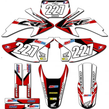 Kit adesivos Gráficos para CRF-230 2008 a 2014 - Start Espessura 0.20mm - CRFA-48