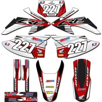 Kit adesivos Gráficos para CRF-230 2008 a 2014 - Start Espessura 0.20mm - CRFA-50