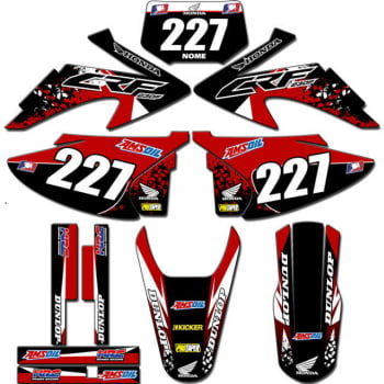 Kit adesivos Gráficos para CRF-230 2008 a 2014 - Start Espessura 0.20mm - CRFA-51