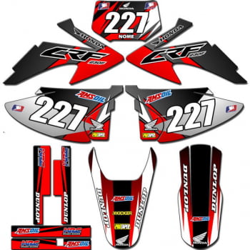 Kit adesivos Gráficos para CRF-230 2008 a 2014 - Start Espessura 0.20mm - CRFA-52