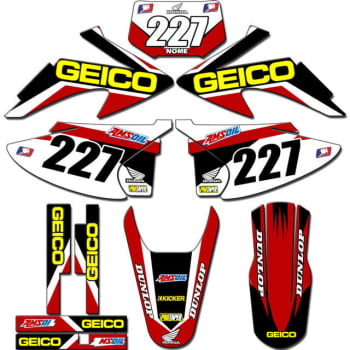 Kit adesivos Gráficos para CRF-230 2008 a 2014 - Start Espessura 0.20mm - CRFA-54