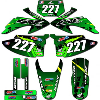 Kit adesivos Gráficos para CRF-230 2008 a 2014 - Start Espessura 0.20mm - CRFA-55