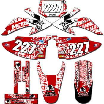 Kit adesivos Gráficos para CRF-230 2008 a 2014 - Start Espessura 0.20mm - CRFA-57