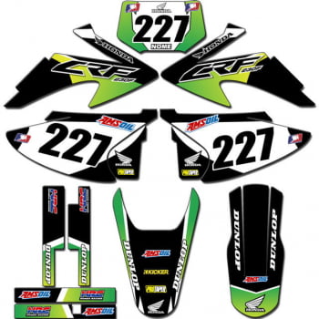 Kit adesivos Gráficos para CRF-230 2008 a 2014 - Start Espessura 0.20mm - CRFA-60