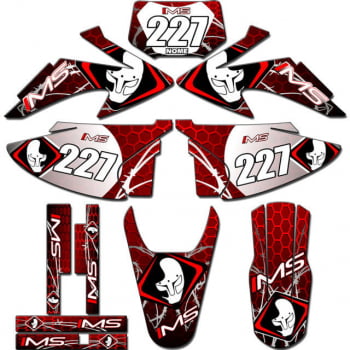 Kit adesivos Gráficos para CRF-230 2008 a 2014 - Start Espessura 0.20mm - CRFA-65