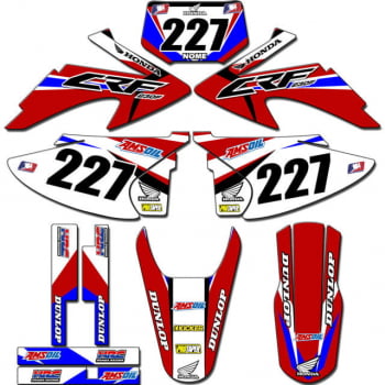 Kit adesivos Gráficos para CRF-230 2008 a 2014 - Start Espessura 0.20mm - CRFA-71