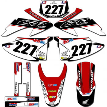 Kit adesivos Gráficos para CRF-230 2008 a 2014 - Start Espessura 0.20mm - CRFA-73