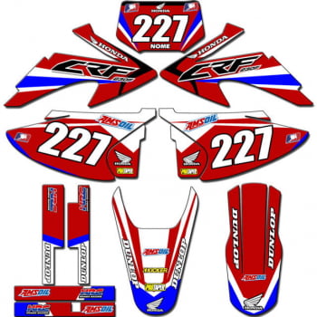 Kit adesivos Gráficos para CRF-230 2008 a 2014 - Start Espessura 0.20mm - CRFA-77