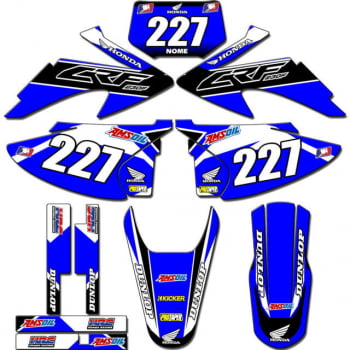 Kit adesivos Gráficos para CRF-230 2008 a 2014 - Start Espessura 0.20mm - CRFA-83