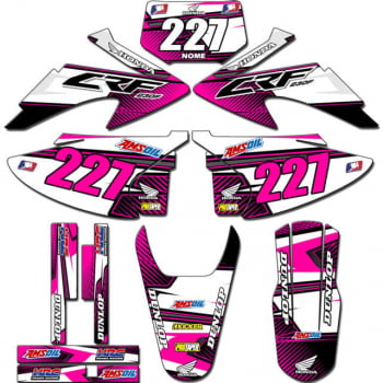 Kit adesivos Gráficos para CRF-230 2008 a 2014 - Start Espessura 0.20mm - CRFA-95