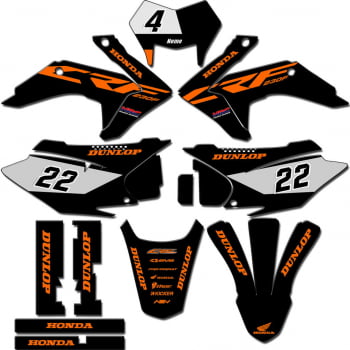 Kit adesivos Gráficos para CRF-230 2015 a 2021 - Start Espessura 0.20mm - CRFM-112