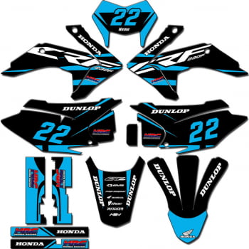 Kit adesivos Gráficos para CRF-230 2015 a 2021 - Start Espessura 0.20mm - CRFM-128