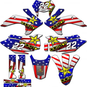 Kit adesivos Gráficos para CRF-230 2015 a 2021 - Start Espessura 0.20mm - CRFM-97