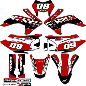 Kit adesivos Gráficos para CRF-230 2015 a 2021 - Start Espessura 0.20mm - CRFM-39