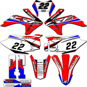 Kit adesivos Gráficos para CRF-230 2015 a 2021 - Start Espessura 0.20mm - CRFM-71