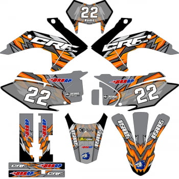 Kit adesivos Gráficos para CRF-230 2015 a 2021 - Start Espessura 0.20mm - A14