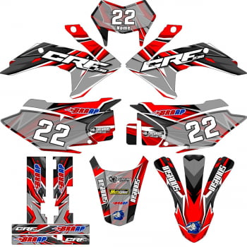 Kit adesivos Gráficos para CRF-230 2015 a 2021 - Start Espessura 0.20mm - A2