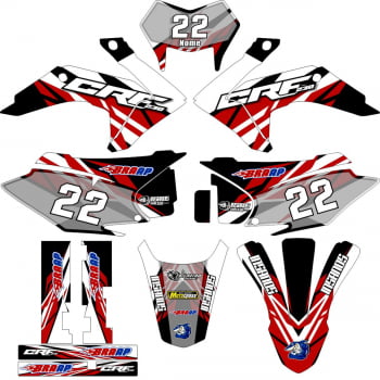 Kit adesivos Gráficos para CRF-230 2015 a 2021 - Start Espessura 0.20mm - A23