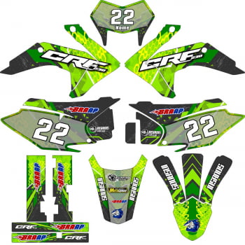 Kit adesivos Gráficos para CRF-230 2015 a 2021 - Start Espessura 0.20mm - A29