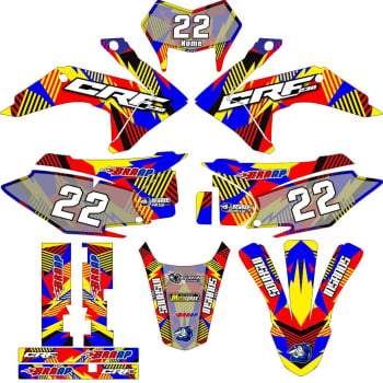 Kit adesivos Gráficos para CRF-230 2015 a 2021 - Start Espessura 0.20mm - A3