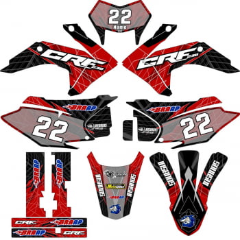 Kit adesivos Gráficos para CRF-230 2015 a 2021 - Start Espessura 0.20mm - A9