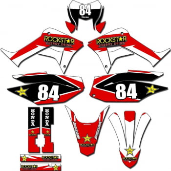 Kit adesivos Gráficos para CRF-250F - Start Espessura 0.20mm - CRFN-06