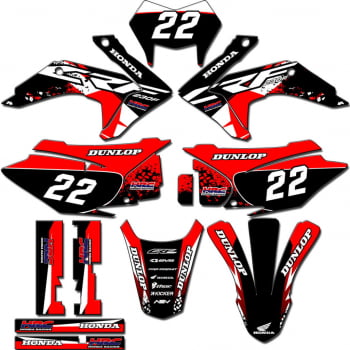 Kit adesivos Gráficos para CRF-230 2015 a 2021 - Start Espessura 0.20mm - CRFM-51