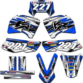 Kit Adesivo Moto Cross Trilha Xr 200 0,20mm