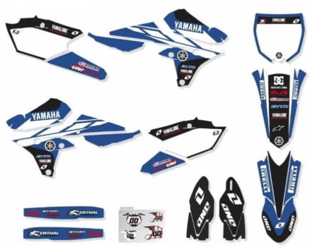 Kit adesivos Gráficos para YZ-450 - Start Espessura 0.20mm - YZ-450-01